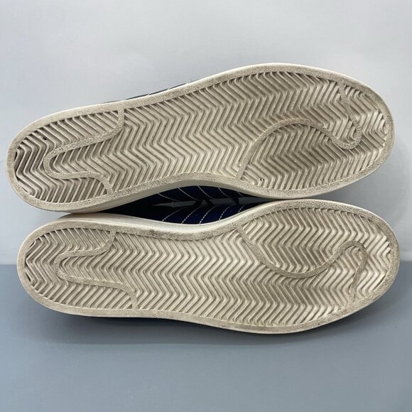 Adidas Originals Superstar Sneakers Shoe Athletic Shell Toe Leather Blue Men 10 - Picture 12 of 13